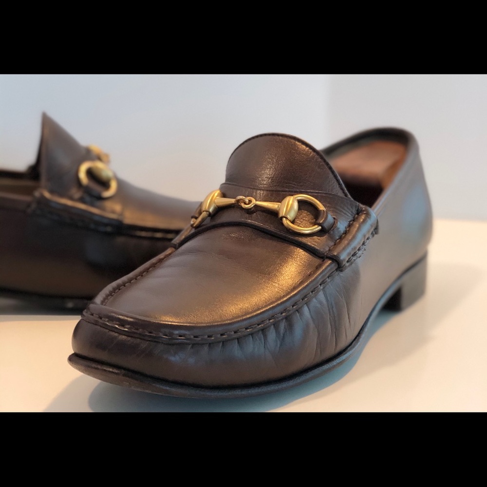 Gucci Brown Leather Horsebit Loafer 🔥🔥GREAT